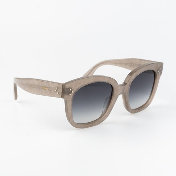 Celine Women Sunglasses Grey Silver Smoke Gradient Geometric CL4002UN 20B NEW - Picture 9 of 11